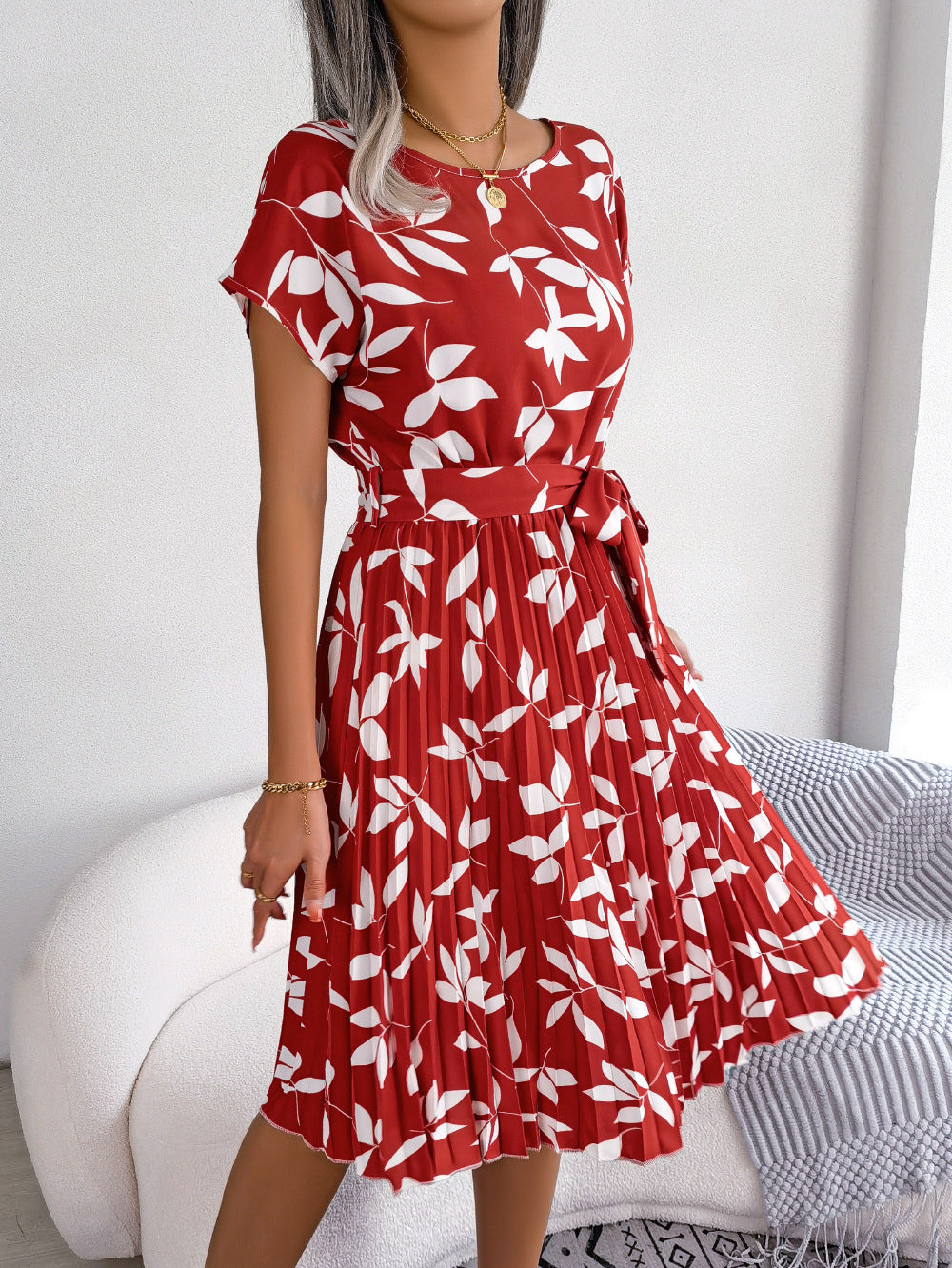 Lucia - Pleated Midi Dress