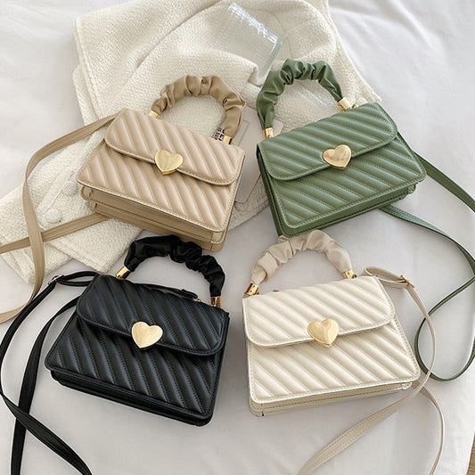 Liora - Quilted Heart Bag