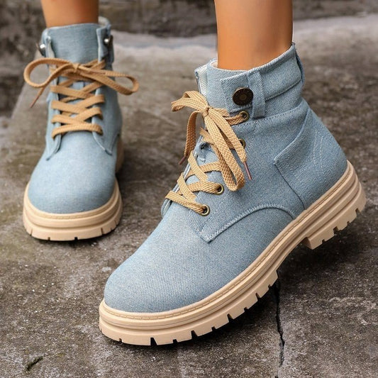 Delara - Denim Boots