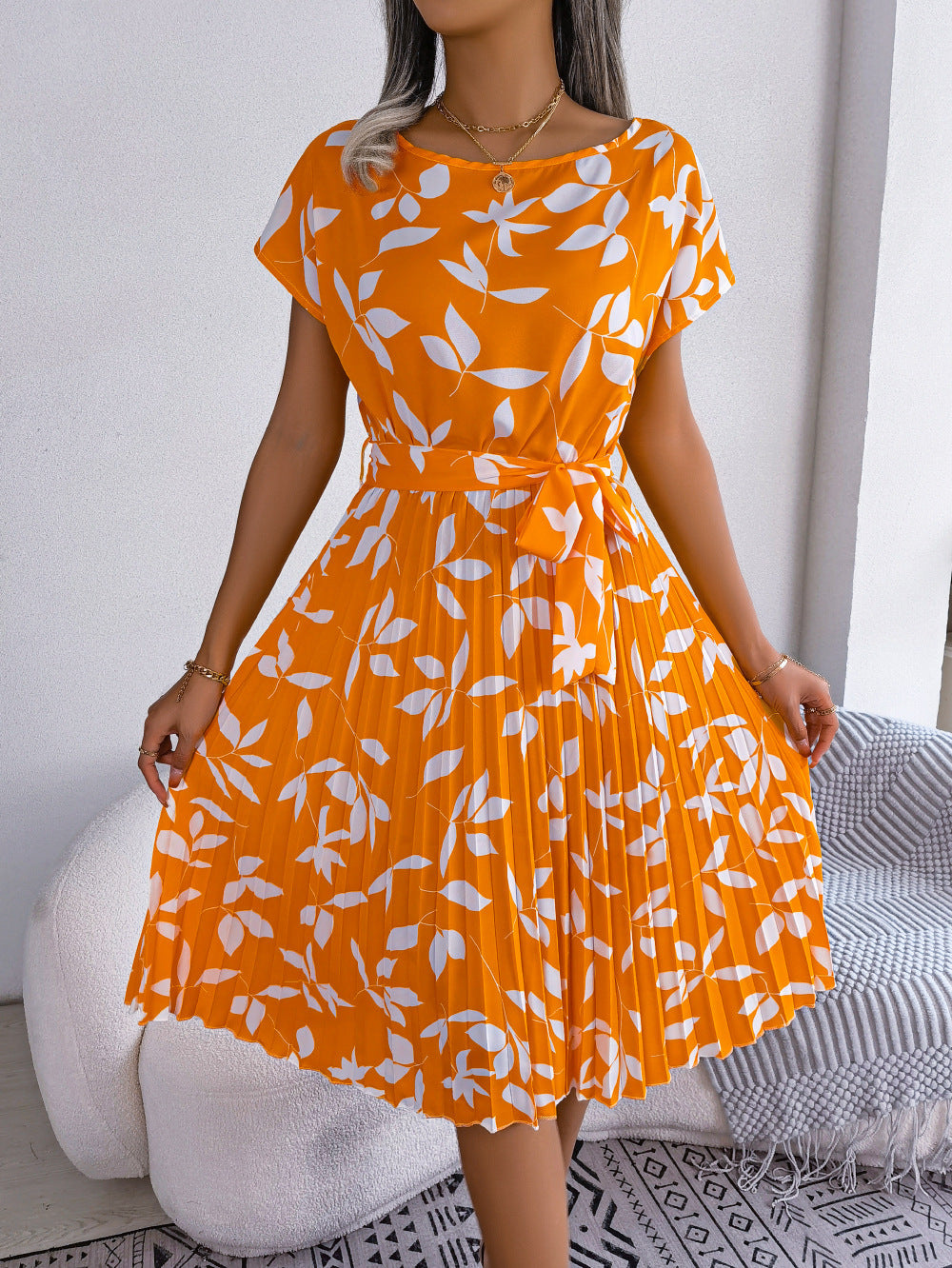 Lucia - Pleated Midi Dress